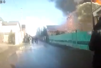 Фотография к новости: Появилось видео спасения людей во время сильного пожара в Нур-Султане