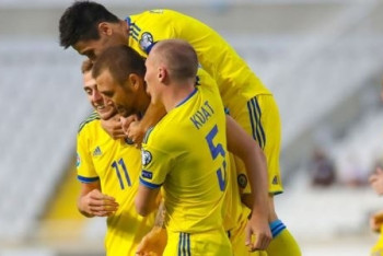 Фотография к новости: Гол сборной Казахстана в игре с Албанией признали гениальным