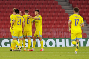 Фотография к новости: Гол сборной Казахстана выдвинут на звание лучшего в году