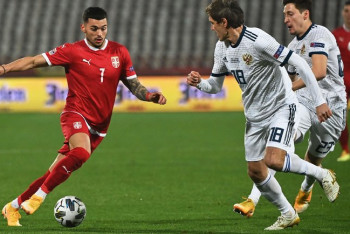 Фотография к новости: Россия пропустила пять безответных мячей от Сербии в Лиге наций