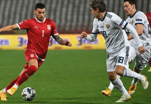 Фотография к новости: Россия пропустила пять безответных мячей от Сербии в Лиге наций