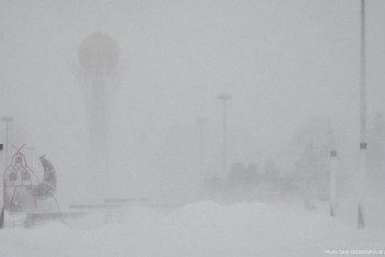 Фотография к новости: Метели и снег прогнозируют в Казахстане