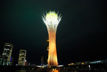 Фотография к новости: "Байтерек" подсветят оранжевым цветом