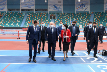 Фотография к новости: Назарбаев посетил новый легкоатлетический спорткомплекс в Нур-Султане