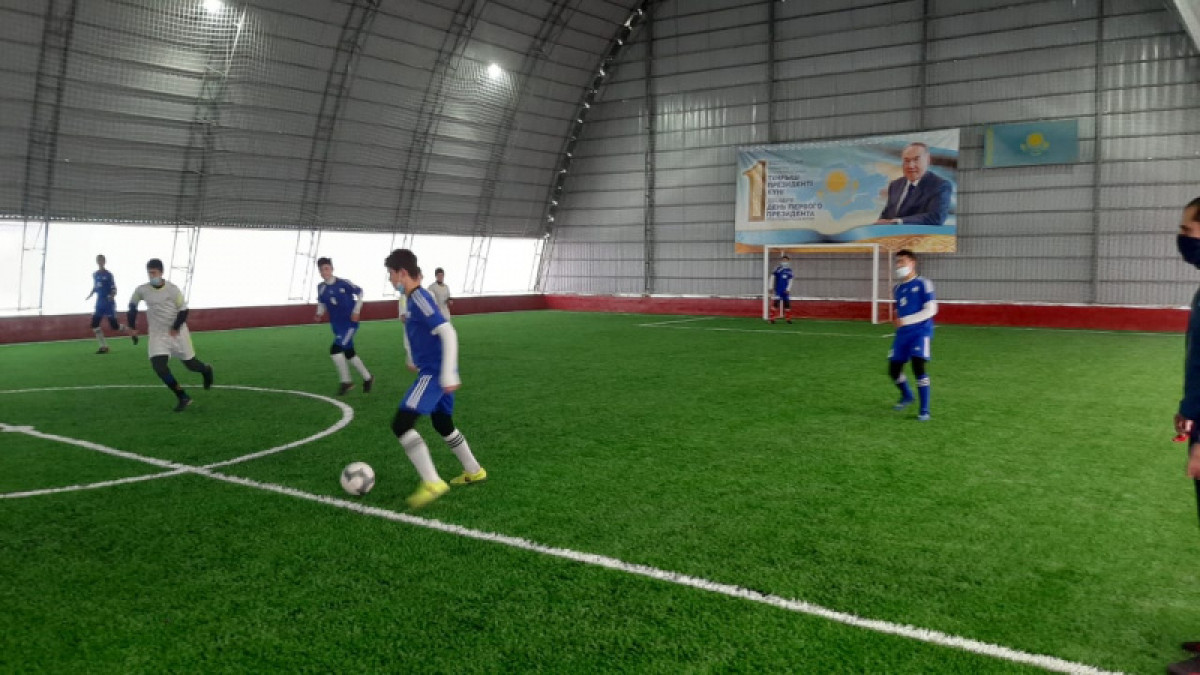 Футбольный манеж открыли в одном из сел Туркестанской области