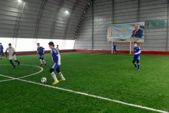 Фотография к новости: Футбольный манеж открыли в одном из сел Туркестанской области