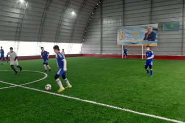 Фотография к новости: Футбольный манеж открыли в одном из сел Туркестанской области