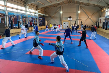 Фотография к новости: Стартовали учебные сборы команды Казахстана по каратэ