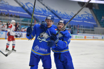 Фотография к новости: Реванш состоялся. "Барыс" в Нур-Султане уверенно обыграл "Локомотив"из Ярославля