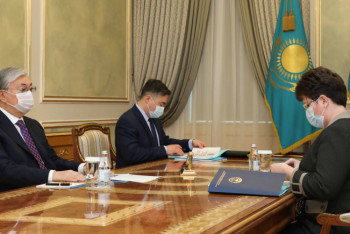 Фотография к новости: Токаев принял главу Счетного комитета