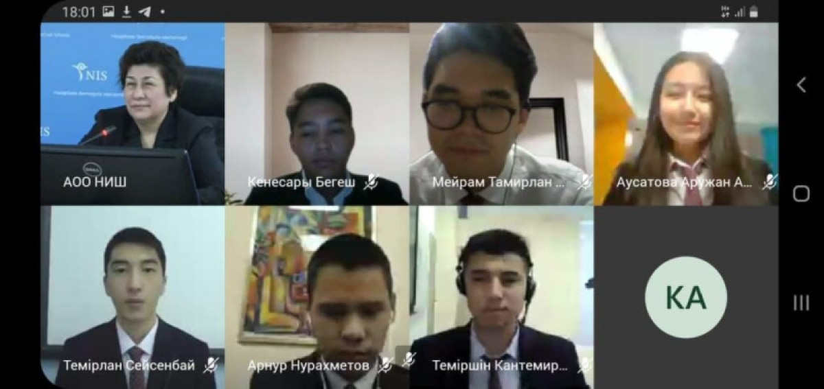 Ученики НИШ встретились с выпускниками президентской программы "Болашак" в Кокшетау