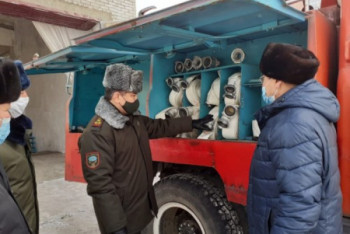 Фотография к новости: Новый пожарный пост открылся в Акмолинской области