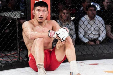 Фотография к новости: Куат Хамитов показал фото со своего последнего спарринга перед боем с российским нокаутером