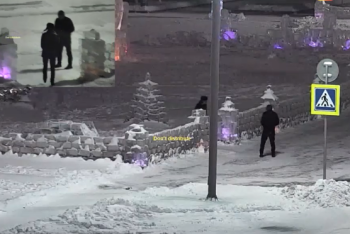 Фотография к новости: Задержаны хулиганы, справившие нужду на фигуры ледового городка в Кокшетау