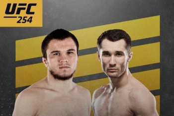 Фотография к новости: Казахстанец посмотрел прямо в глаза брату Хабиба перед боем в UFC