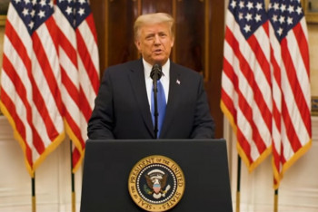 Фотография к новости: Трамп обратился к нации с прощальной речью