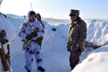 Фотография к новости: В армии Казахстана провели учения по уничтожению дронов