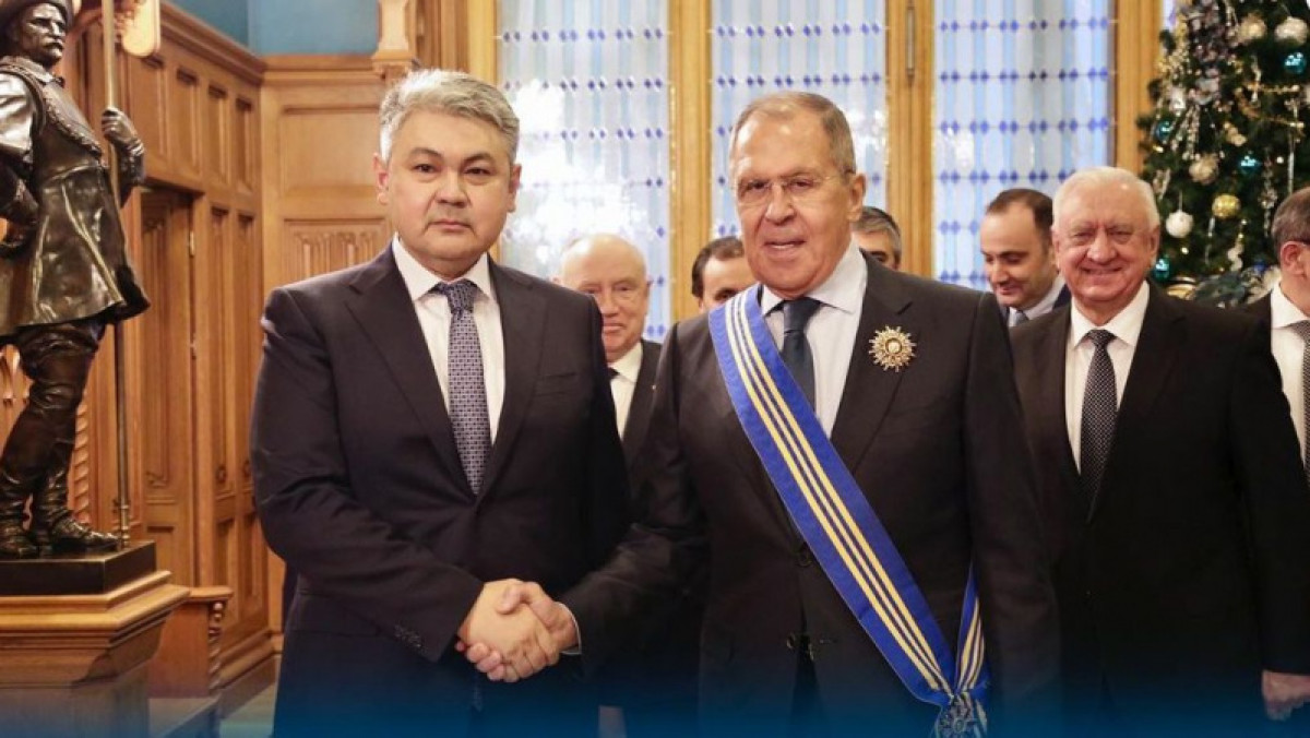 Сергею Лаврову вручили орден Казахстана