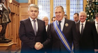 Сергею Лаврову вручили орден Казахстана