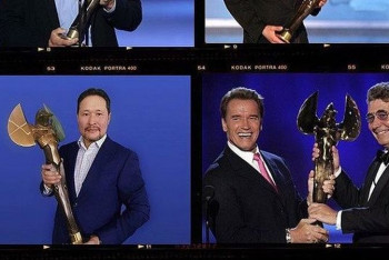 Фотография к новости: Лучшему в мире каскадеру Жайдарбеку Кунгужинову вручили статуэтку "Тауруса"