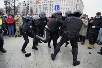 Фотография к новости: Подсчитано число задержанных на всероссийской акции в поддержку Навального