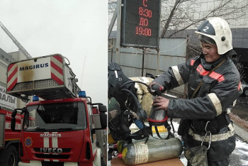 Фотография к новости: Крупный пожар тушили в алматинском ТРЦ "Домиллион"