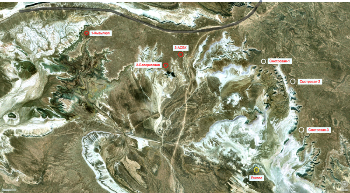 Карта, предоставленная К. Плаховым