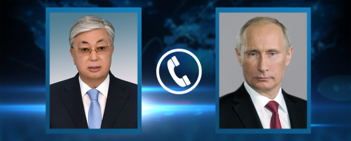 Токаев и Путин обсудили по телефону вопросы сотрудничества Казахстана и России
