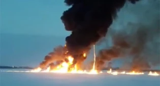 Взрыв прогремел на реке Оби