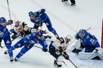 Фотография к новости: "Барыс" одержал победу над "Металлургом" в серии плей-офф КХЛ