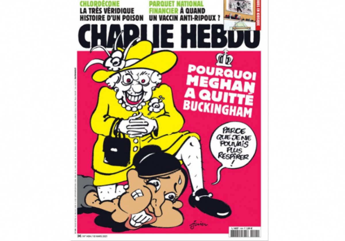 Карикатуру на Меган Маркл и Елизавету II выпустил Charlie Hebdo