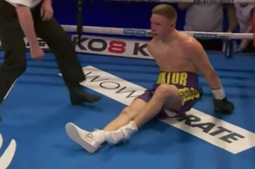 Фотография к новости: "Казахский король" тяжелым нокаутом проиграл второй подряд титульный бой