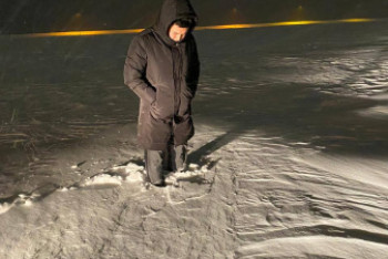 Фотография к новости: Видео о состоянии перрона в аэропорту Нур-Султана в непогоду опубликовало МИИР РК