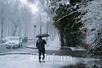 Фотография к новости: Снегопад накрыл Алматы