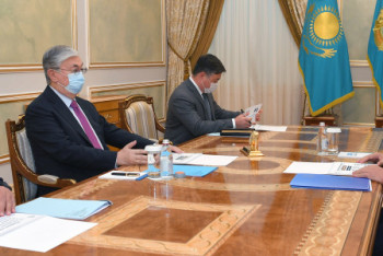 Фотография к новости: Токаев принял нового председателя "Самрук-Казына" Саткалиева