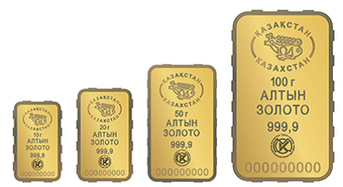 Почти 2900 золотых слитков купили казахстанцы в марте