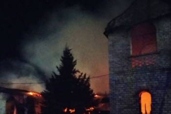 Фотография к новости: Женский монастырь сгорел в селе Павлодарское