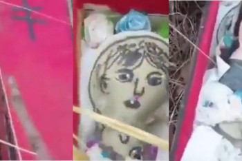 Фотография к новости: Полиция Каскелена нашла сделавшую мини-гроб для порчи женщину