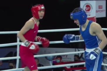 Фотография к новости: Казахстанец с гонгом нокаутировал соперника на МЧМ по боксу