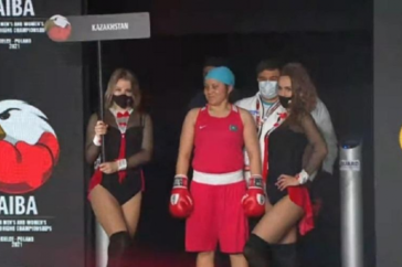 Фотография к новости: Казахстанка Дана Дидай выиграла "серебро" МЧМ по боксу