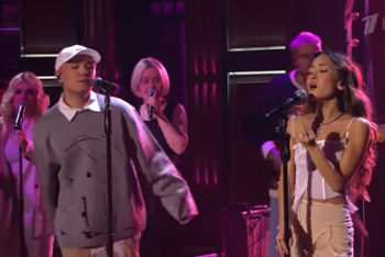 Фотография к новости: Казахстанцы Dose и Dequine спели в "Вечернем Урганте"