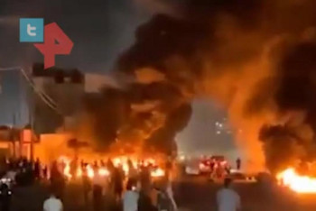 Фотография к новости: В огненный хаос переросли столкновения палестинцев с израильской полицией