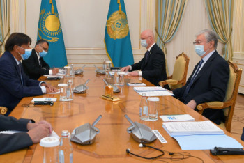 Фотография к новости: Президент РК принял исполнительного председателя ArcelorMittal