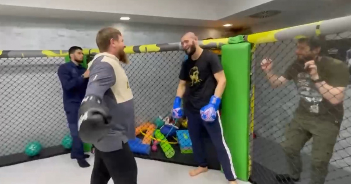 Кадыров показал видео боя с Новым Хабибом