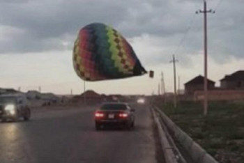 Фотография к новости: Воздушный шар оставил без света почти четыре тысячи шымкентцев