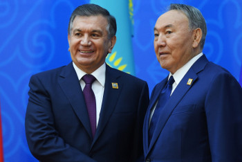 Фотография к новости: Назарбаев и Мирзиеев обменялись поздравлениями ко Дню победы и Ораза айт