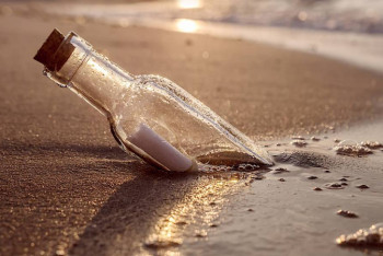 Фотография к новости: Бутылка с письмом из "Титаника" обнаружена на побережье Канады