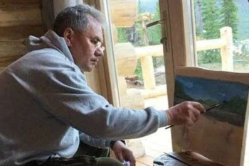 Фотография к новости: Шойгу продал свои картины и поделки из дерева за 40 миллионов рублей