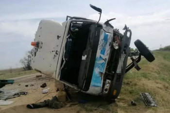 Фотография к новости: Страшная авария с участием трех авто произошла на трассе Кокшетау-Атбасар