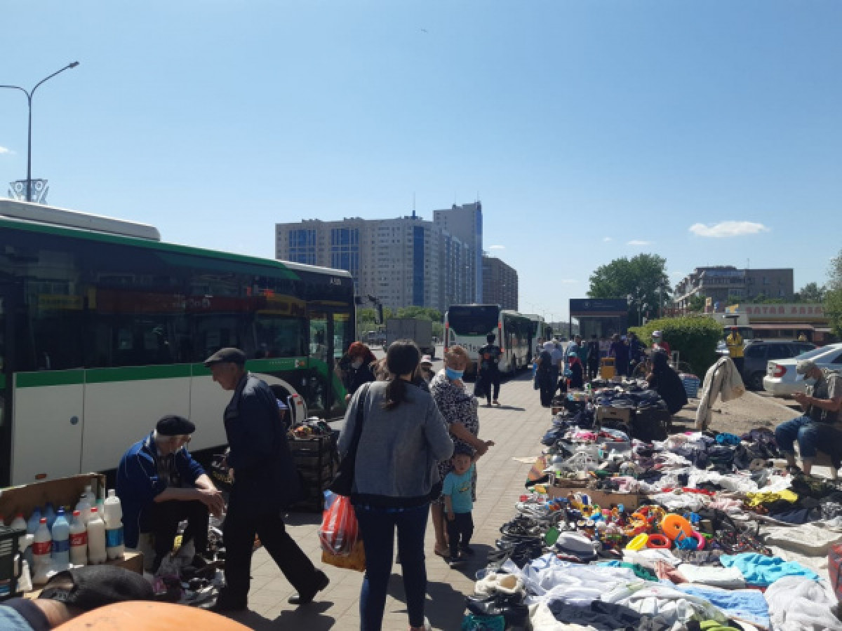 Вместо стихийного рынка построят общественное пространство в Нур-Султане